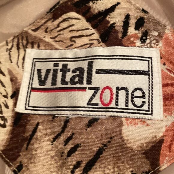 Vintage Vital Zone Women’s Floral Pink & Brown Lightweight Jacket. Like New! - Picture 10 of 16